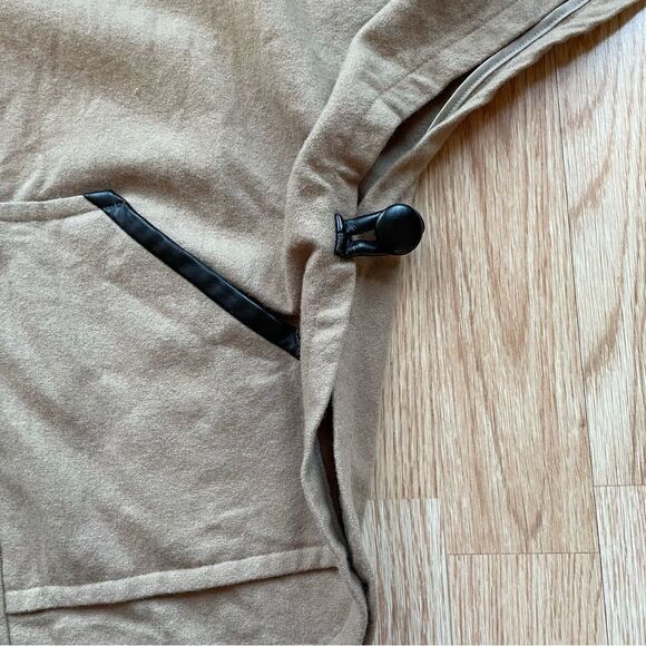 Halogen Wool Camel Brown Poncho - Size: S/M - Picture 5 of 7